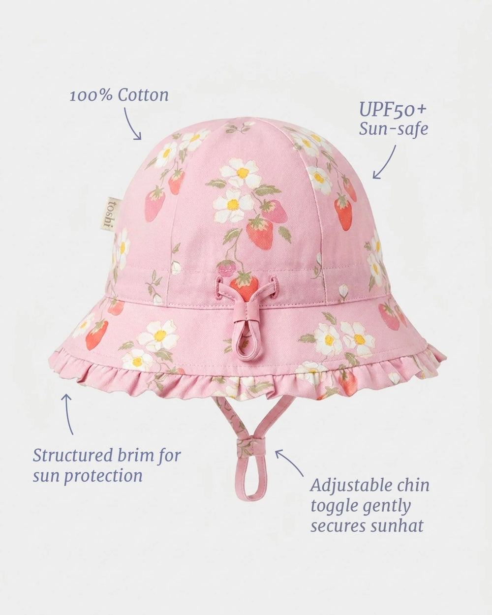 Bell Hat Arcadia Strawberry Fields Blossom - Toshi