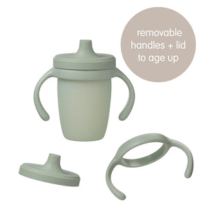 silicone spout cup - sage - B Box