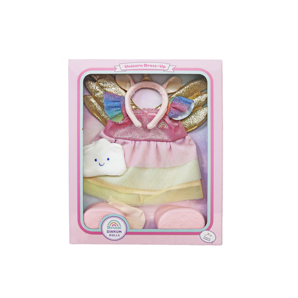 Unicorn Dinkum Outfit - Rainbow Realm - Dinkum Dolls