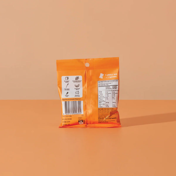 Peaches & Cream Flavoured Gummies 50g  - Funday Natural Sweets