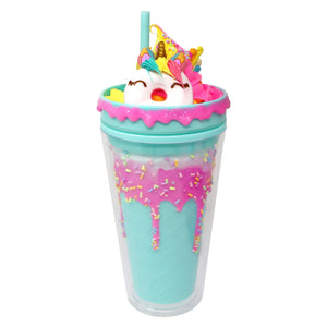 Unicorn Donut Drinking Cup - Pink Poppy