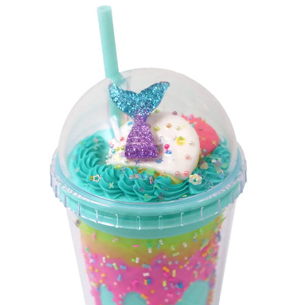 Mermaid Drinking Cup - Pink Poppy