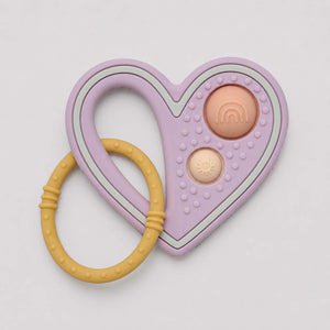 Heart Silicone Pop Teether - Jiggle & Giggle