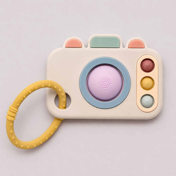 Camera Silicone Pop Teether - Jiggle & Giggle