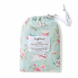 White Rabbit Organic Bassinet Sheet / Change Pad Cover - Snuggle Hunny