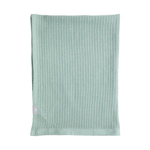Bassinet Cotton Blanket - Sage - Living Textiles