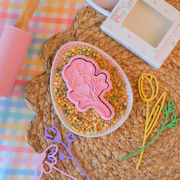 Eco Playdough Stamp | Easter Collection | Easter Flower - Play Sense