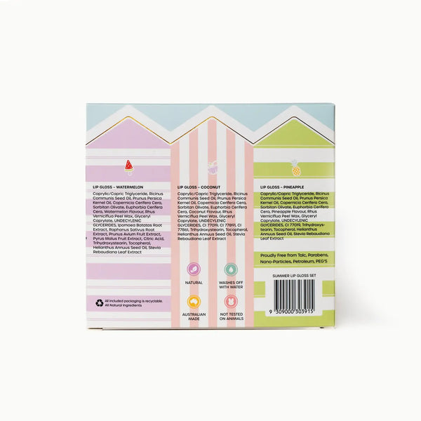 Beach Club Natural Lip Gloss Set - Oh Flossy
