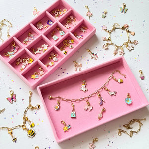 Jewellery Making Charm Bracelet Diy Kit with Alloy Enamel Charms - Sweet as Sugar Jewellery