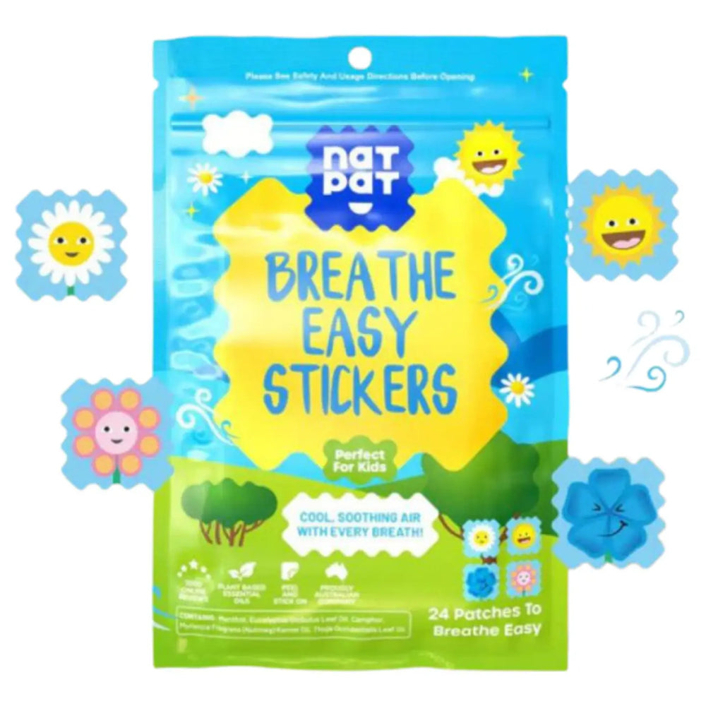 Breathe Easy Sticker: Natural Congestion Relief Patch - The Natural Patch Co