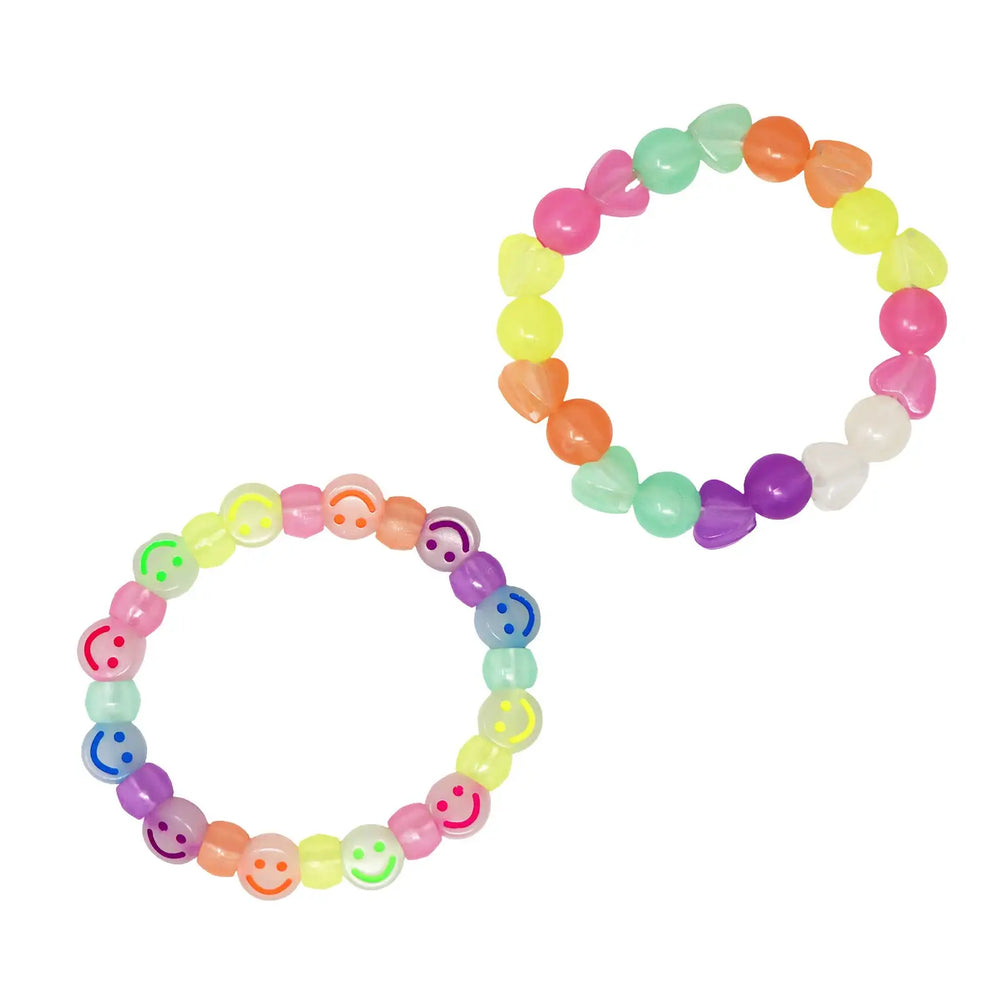 Glow in the Dark Bracelet Set - Pink Poppy