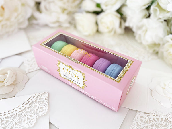 Claris Macaron Lip Gloss Set - Pink Poppy