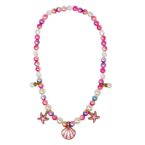 Mermaid Fantasy Necklace & Bracelet Set - Pink Poppy