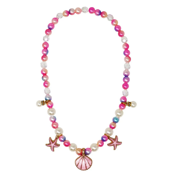 Mermaid Fantasy Necklace & Bracelet Set - Pink Poppy