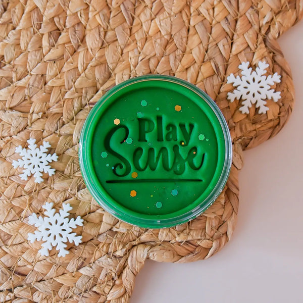 Christmas Playdough | Christmas Tree Green | Watermelon Scented - Jar - Play Sense