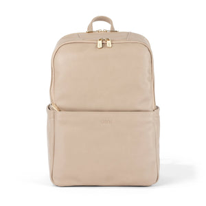 Multitasker Nappy Backpack - Oat Vegan Leather - OIOI