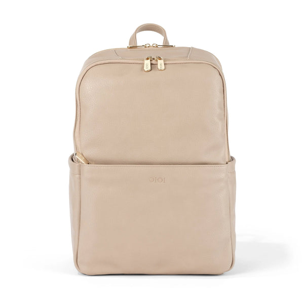 Multitasker Nappy Backpack - Oat Vegan Leather - OIOI