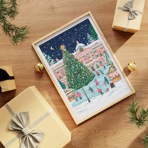 Christmas At Somerset House, London A4 Print - Simply Katy