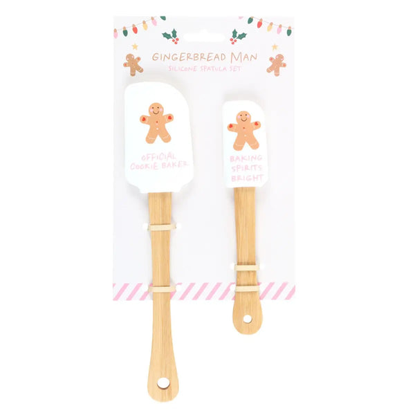 Gingerbread Man Silicone Spatula Set - Wonder Imports