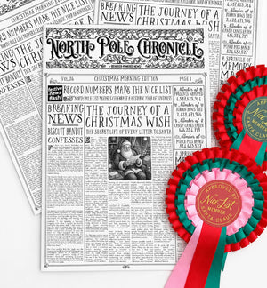 Christmas Newspaper Activity Booklet - Set of 2 - Vol. 26 - Black Bow Studio