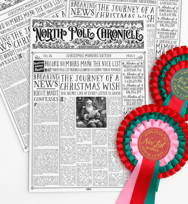Christmas Newspaper Activity Booklet - Set of 2 - Vol. 26 - Black Bow Studio