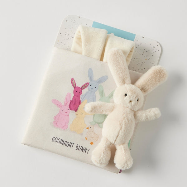 Goodnight Bunny Activity Fabric Book & Toy Set - Jiggle & Giggle