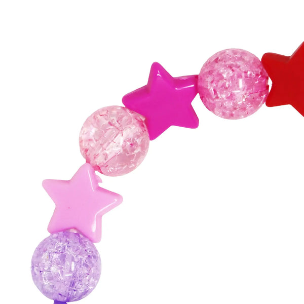 Star Rainbow Bracelet - Pink Poppy