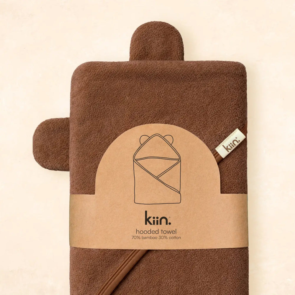 Hooded Towel - Chocolate- Kiin