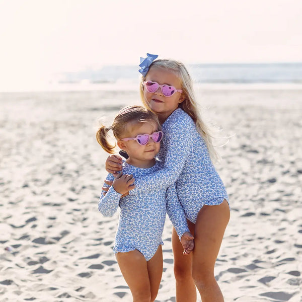 Frosted Pink Hearts - The Influencer - Polarized Babiators
