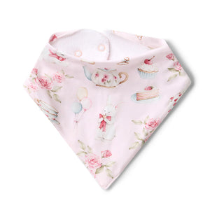 Alice’s Tea Party Organic Dribble Bib - Snuggle Hunny