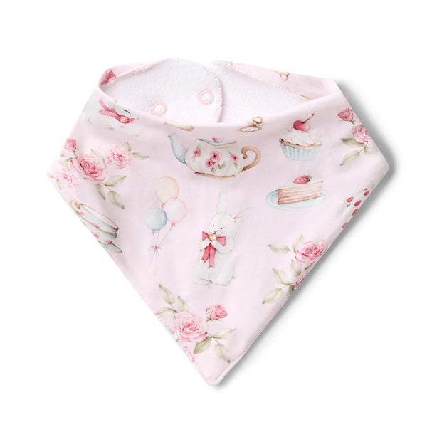 Alice’s Tea Party Organic Dribble Bib - Snuggle Hunny