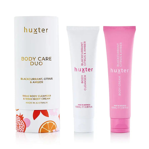 Body Care Duo 100ml - Blackcurrant, Citrus & Amber - Huxter