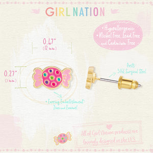 Retro Candy Cutie Stud Earrings - Girl Nation