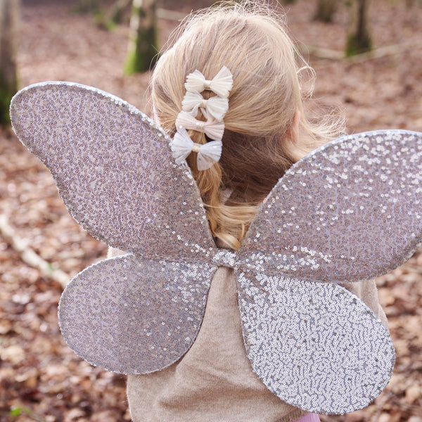 Shimmer Tulle Mini Bow Clips - Rockahula Kids