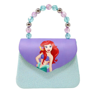 Disney Princess Ariel Mermaid Print Handbag - Pink Poppy