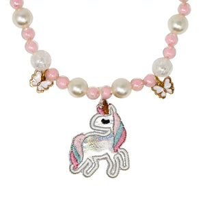 Dream Unicorn Necklace & Bracelet Set - Pink Poppy