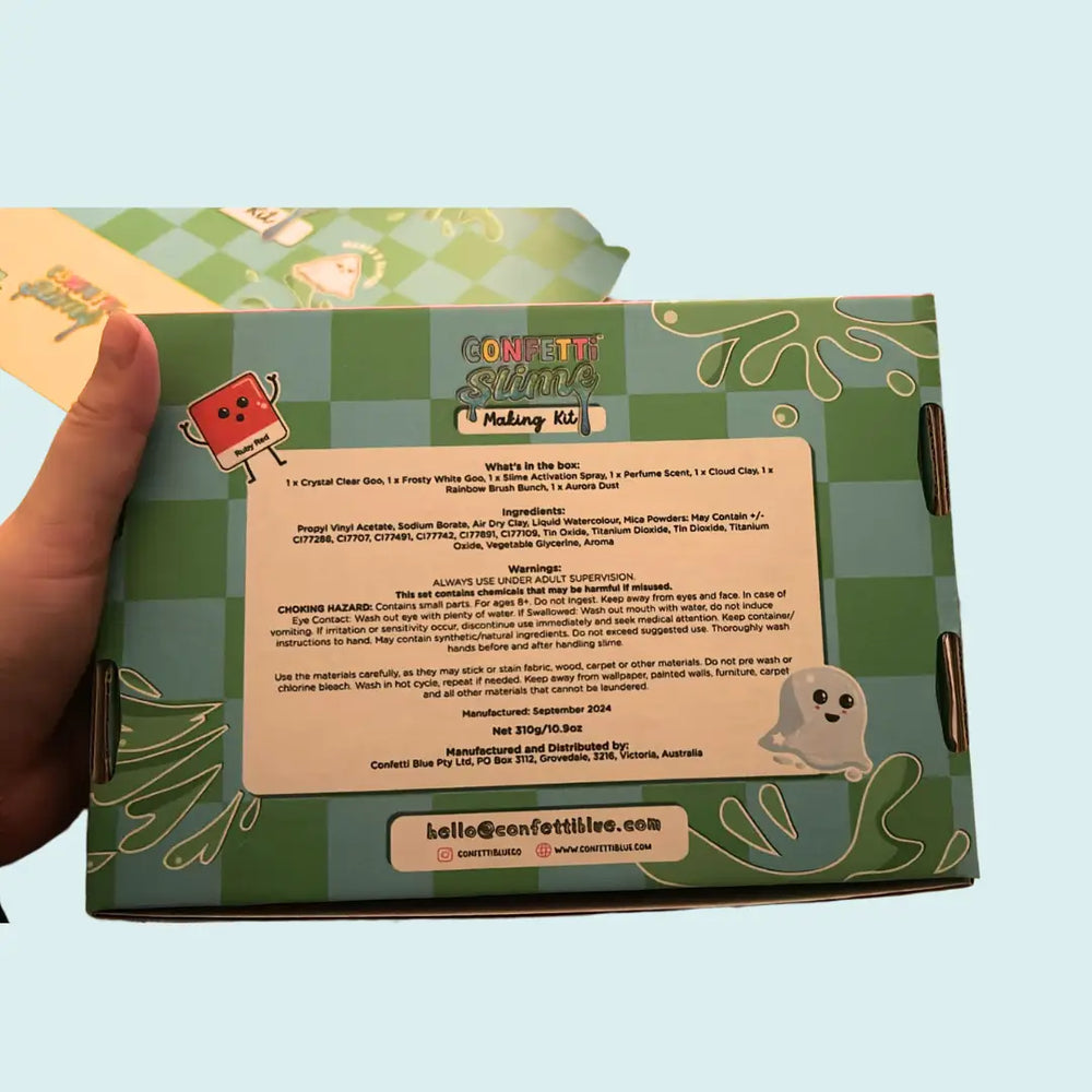 Confetti Slime Diy Kit - Confetti Blue - DISCOUNTED