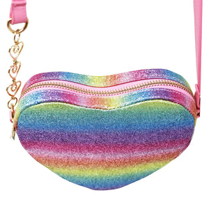 Heart Crossbody Bag - Pink Poppy