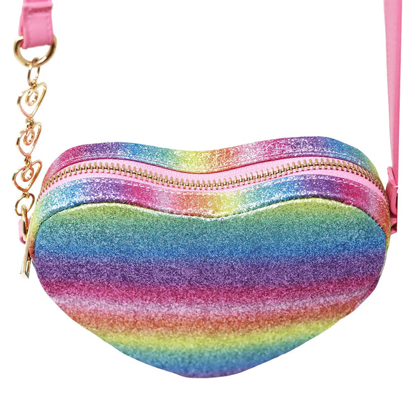 Heart Crossbody Bag - Pink Poppy