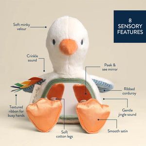 Sensory Tummy Time Mirror - Goose - Itzy Ritzy