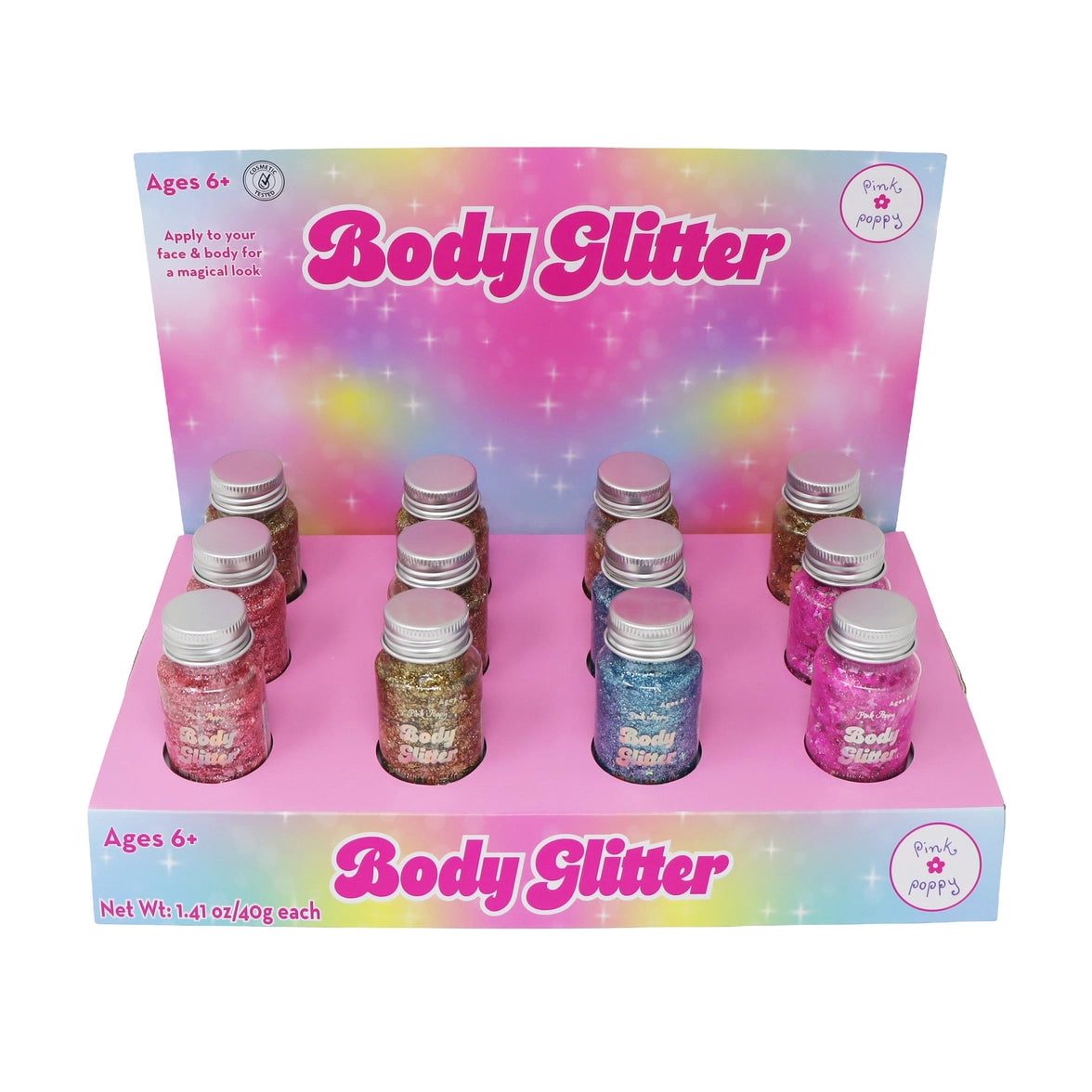 Body Glitter - Pink Poppy