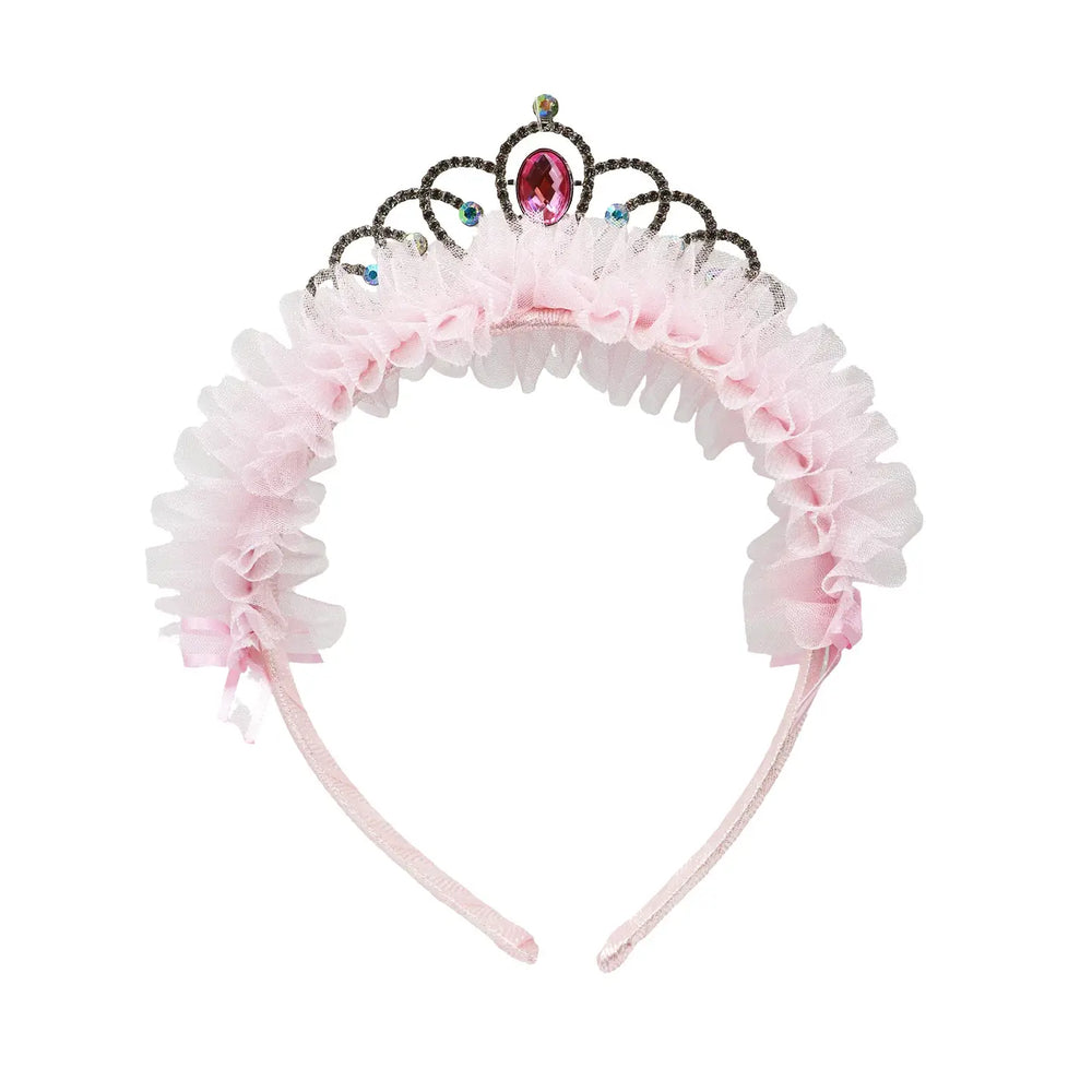 Ballerina Crown Headband - Pink Poppy