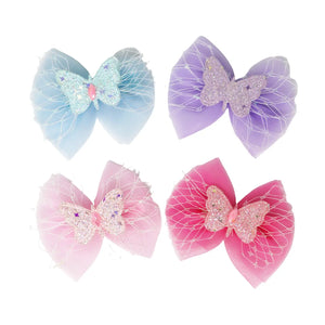 Daisy Pop Mini Hair Claws - Pink Poppy