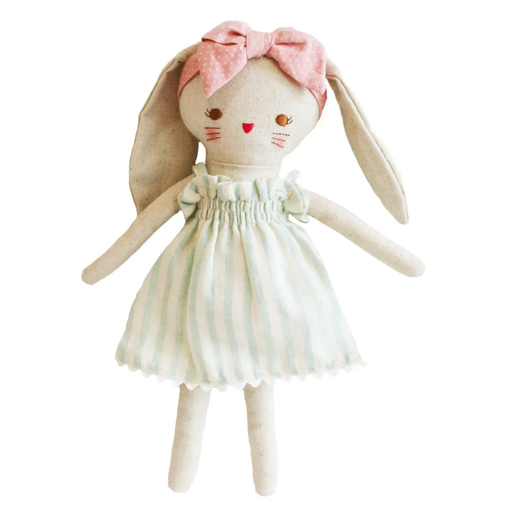 Bopsy Bunny 26cm Sage Stripe  - Alimrose