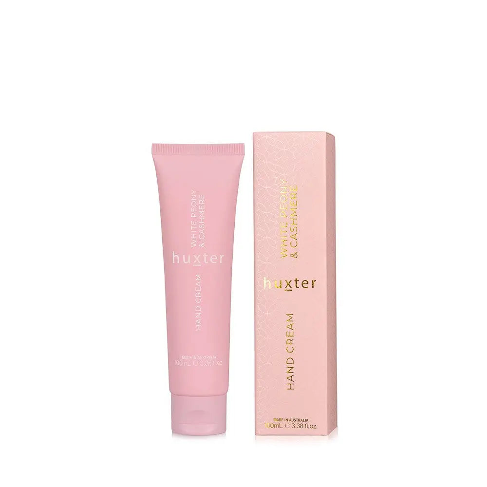 100ml Hand Cream - White Peony & Cashmere (Pink) - Huxter