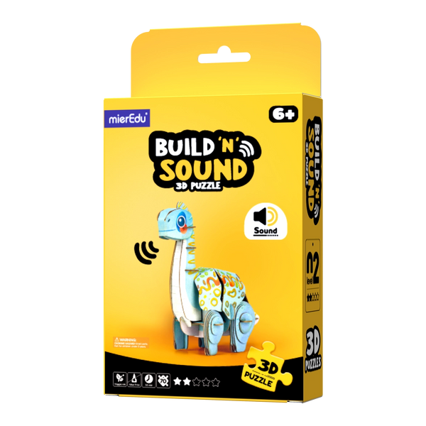 Brachiosaurus - Popuz Build 'n' Sound 3D Puzzle - Dinosaurs - MierEdu