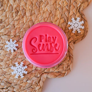 Christmas Playdough | Merry & Bright Pink | Raspberry Candy Scented - Jar - Play Sense