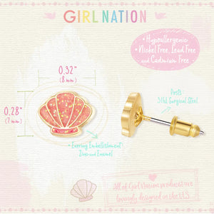 Shell-Abrate Cutie Stud Earrings - Girl Nation
