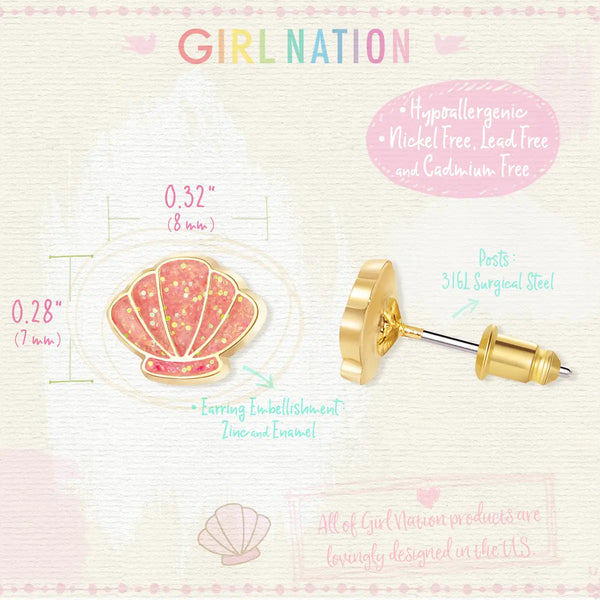 Shell-Abrate Cutie Stud Earrings - Girl Nation