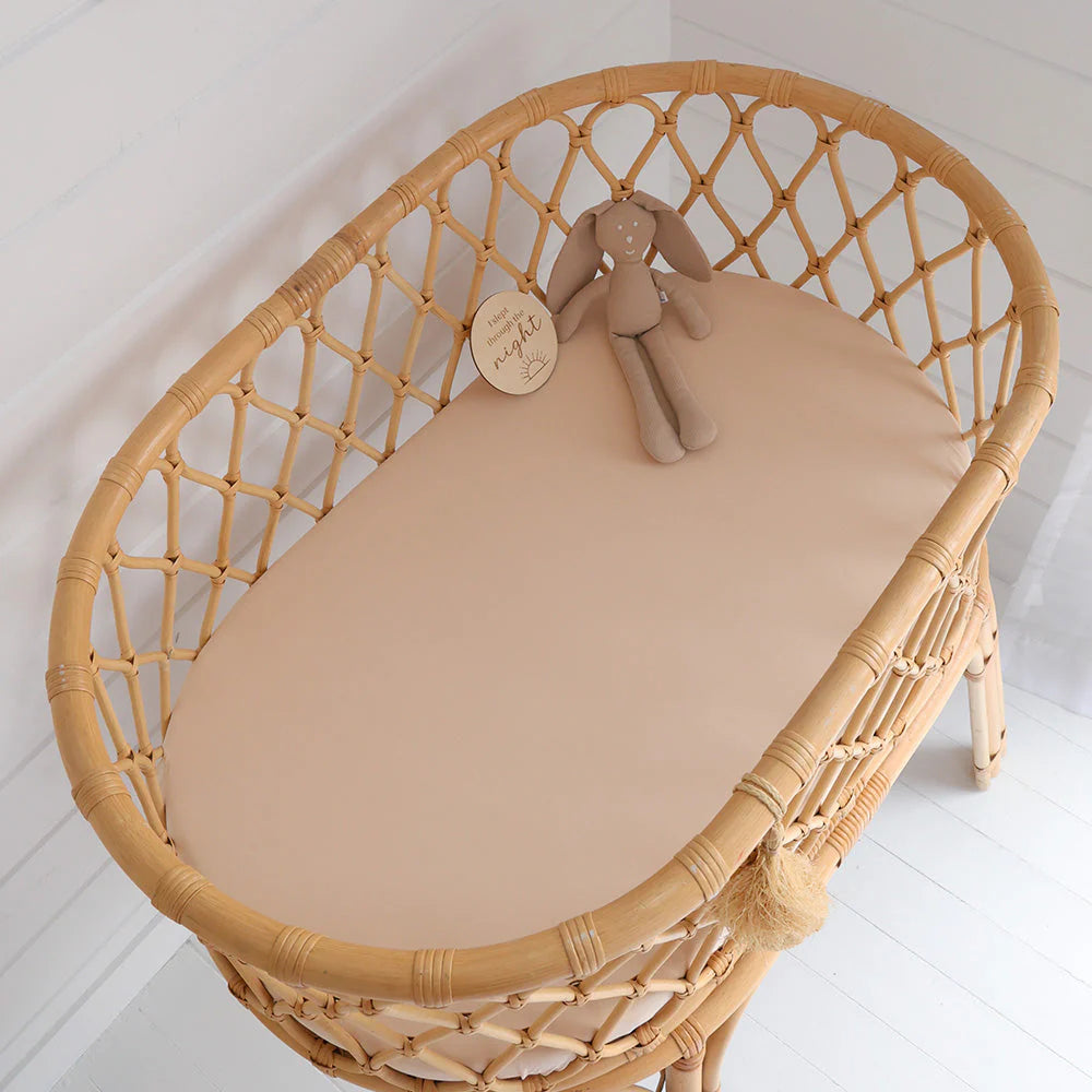 Babyccino Organic Bassinet Sheet / Change Pad Cover - Snuggle Hunny